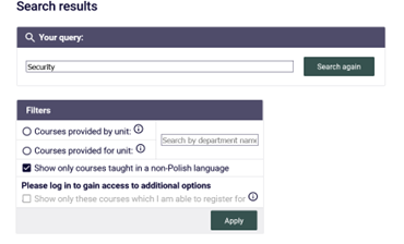 Selecting non-Polish language