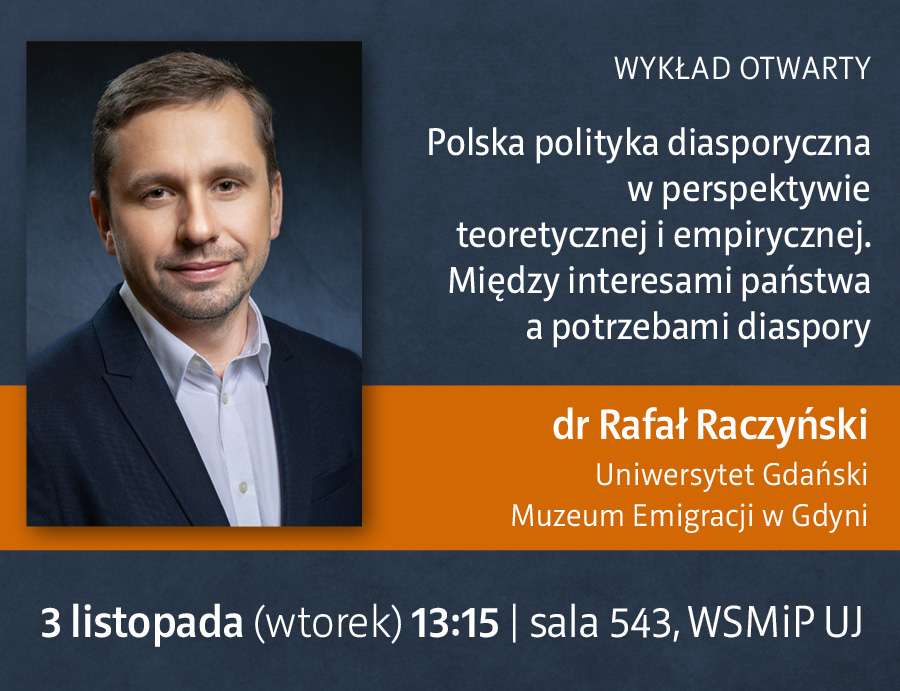 Wykład otwarty: Polska polityka diasporyczna w&nbsp;perspektywie teoretycznej i empirycznej | 3.11.26