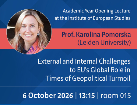 Academic Year Opening Lecture at the Institute of European Studies